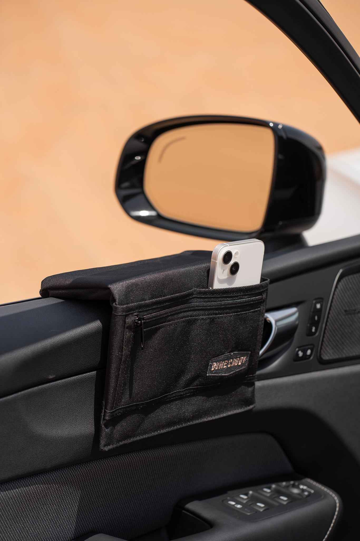 Car Armrest - Black Canvas