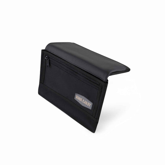 Car Armrest - Black Canvas & Leather