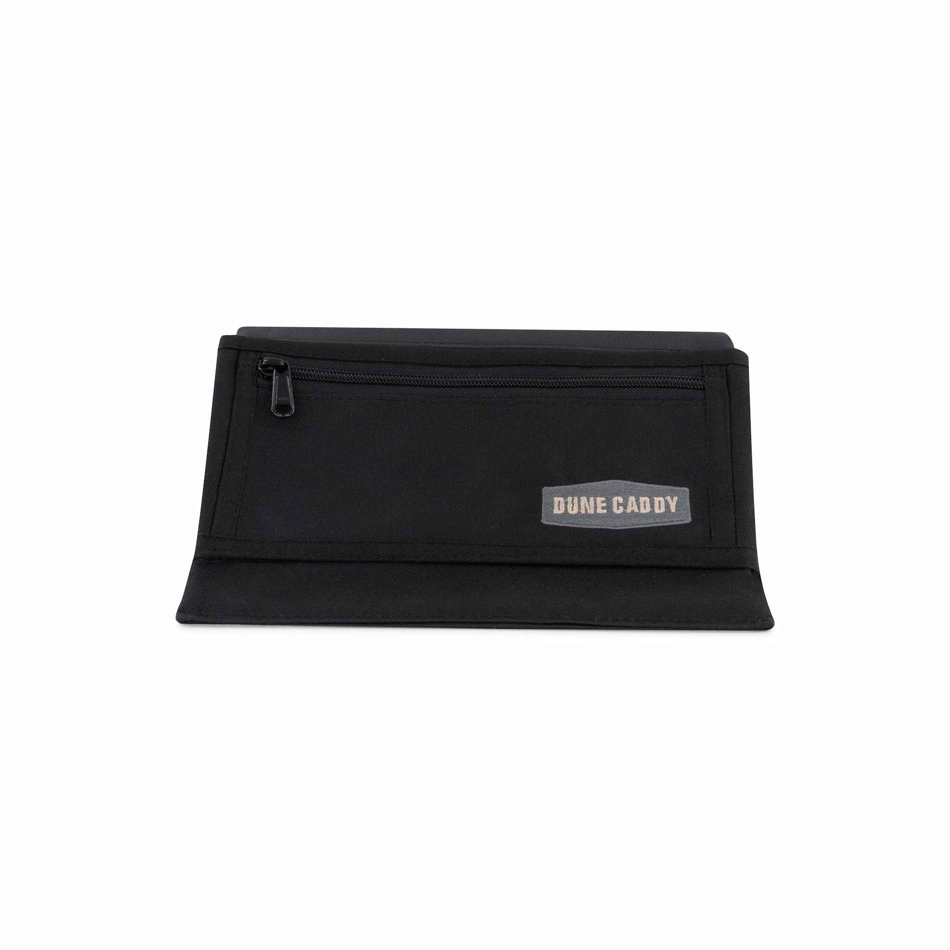 Car Armrest - Black Canvas & Leather