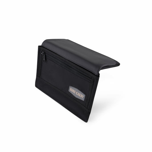Dune Caddy Black Canvas & Leather Car Armrest
