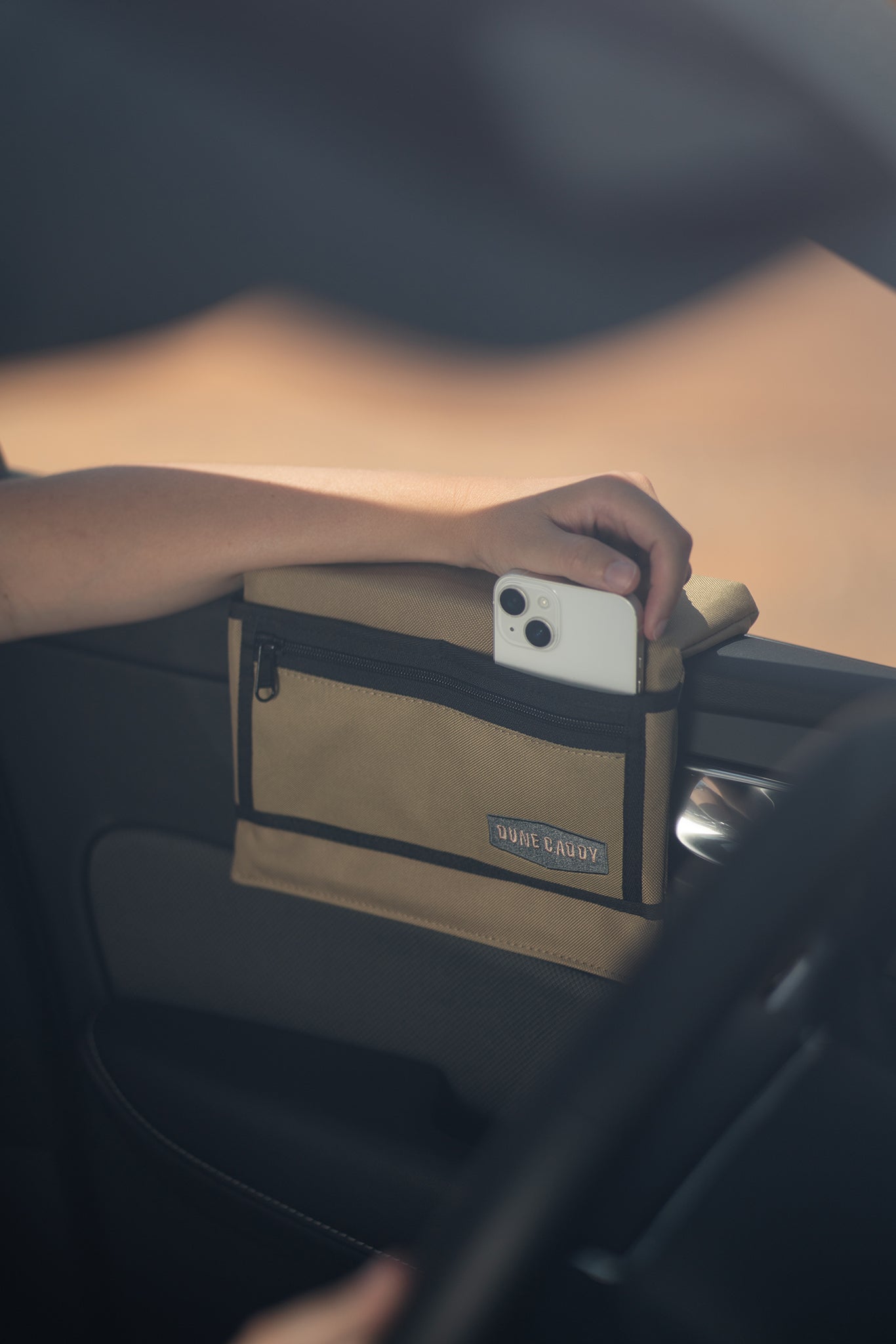 Dune Caddy Car Hand Rest Example